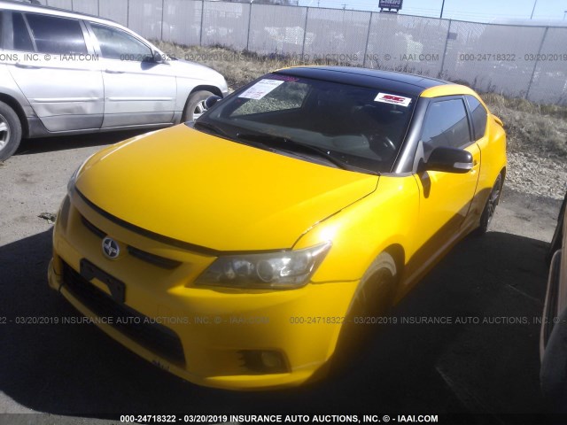 JTKJF5C77C3025790 - 2012 TOYOTA SCION TC YELLOW photo 2