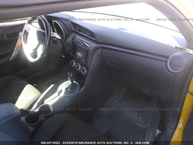 JTKJF5C77C3025790 - 2012 TOYOTA SCION TC YELLOW photo 5