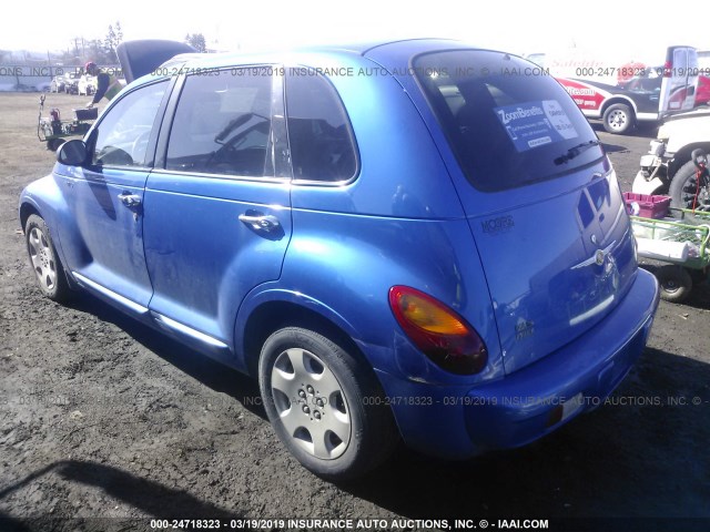 3C4FY58B25T595529 - 2005 CHRYSLER PT CRUISER TOURING BLUE photo 3