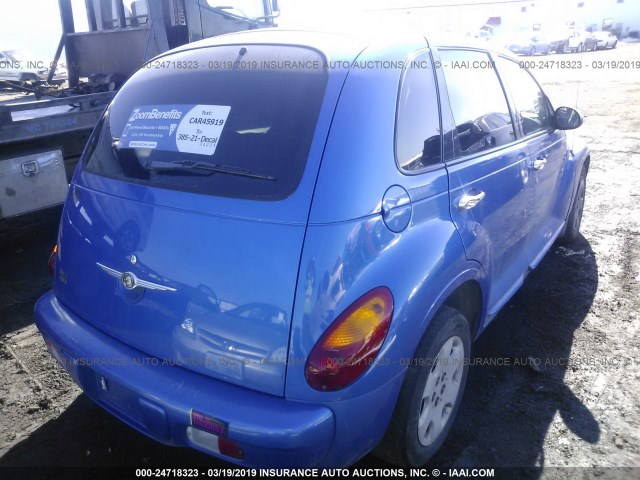 3C4FY58B25T595529 - 2005 CHRYSLER PT CRUISER TOURING BLUE photo 4