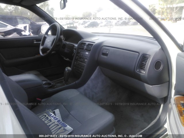 JT8UF11E2M0048202 - 1991 LEXUS LS 400 WHITE photo 5