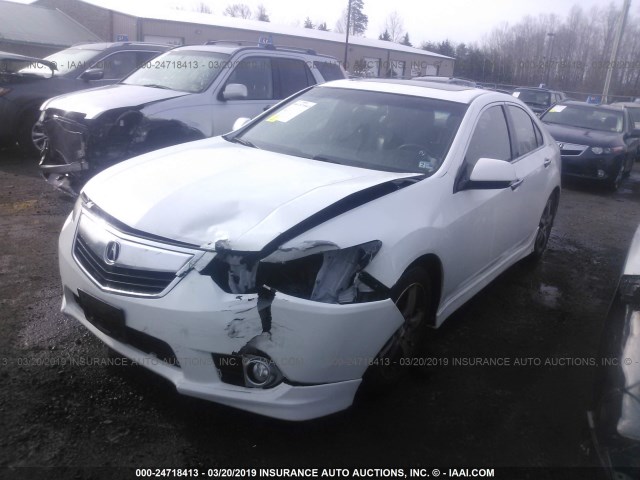 JH4CU2F81CC007437 - 2012 ACURA TSX SE WHITE photo 2