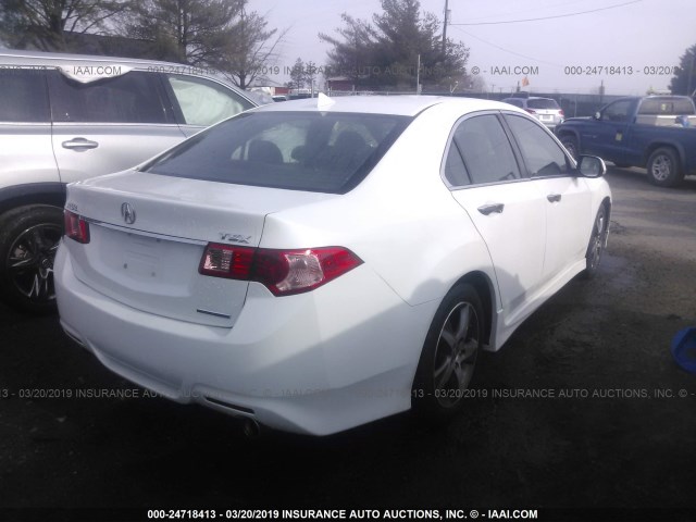 JH4CU2F81CC007437 - 2012 ACURA TSX SE WHITE photo 4