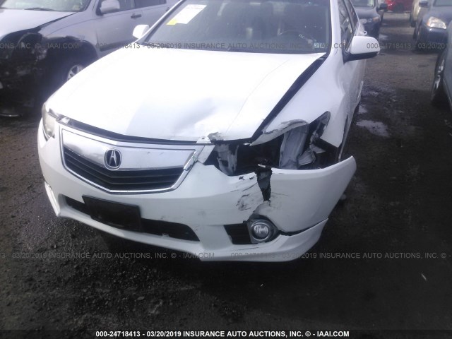 JH4CU2F81CC007437 - 2012 ACURA TSX SE WHITE photo 6