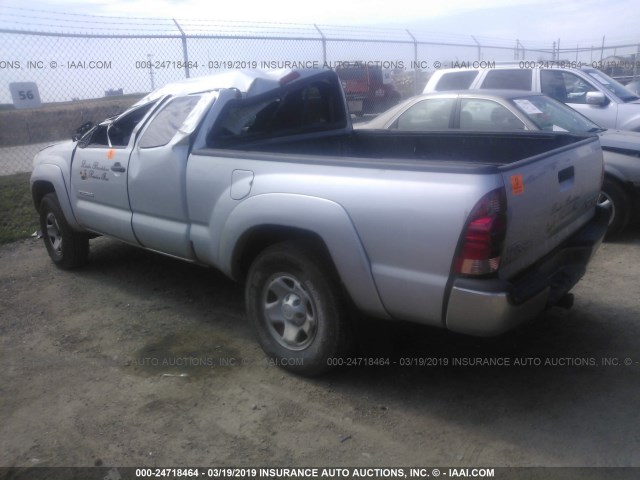 5TETU62N87Z352525 - 2007 TOYOTA TACOMA PRERUNNER ACCESS CAB SILVER photo 3