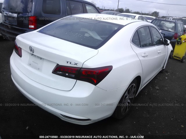 19UUB1F39FA018889 - 2015 ACURA TLX WHITE photo 4