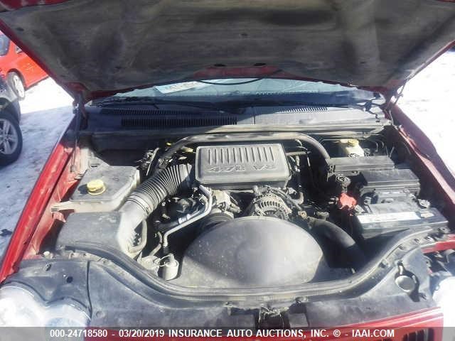 1J4HR48N15C536861 - 2005 JEEP GRAND CHEROKEE LAREDO/COLUMBIA/FREEDOM 红色 照片 10