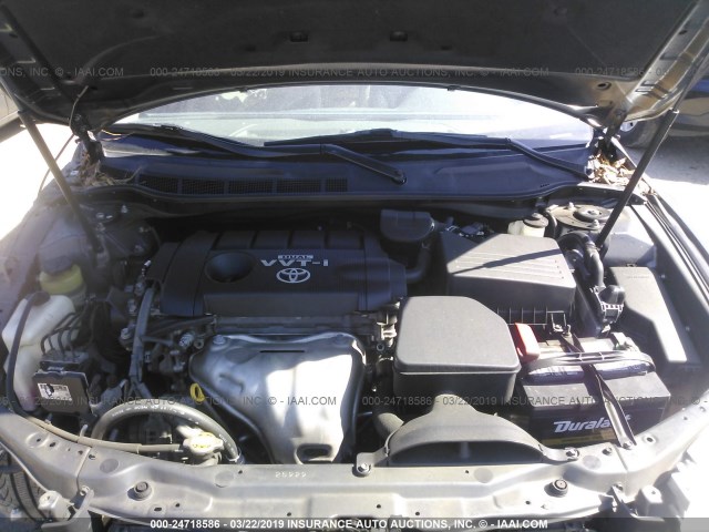 4T1BF3EK9AU034429 - 2010 TOYOTA CAMRY SE/LE/XLE GRAY photo 10