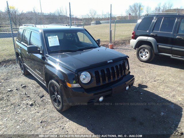 1C4NJRFB2ED532382 - 2014 JEEP PATRIOT LATITUDE BLACK photo 1