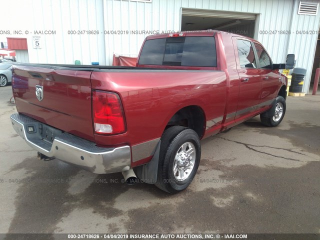 3D7UT2HL9BG545668 - 2011 DODGE RAM 2500 MAROON photo 4