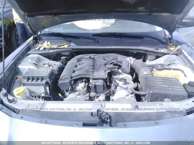 2B3KA43GX6H512490 - 2006 DODGE CHARGER SE/SXT BLUE photo 10