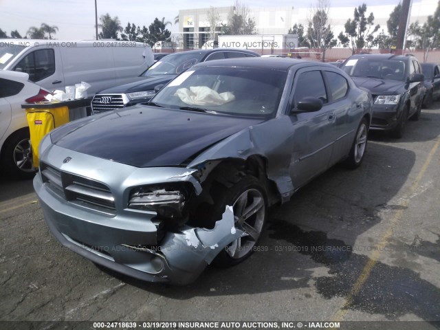 2B3KA43GX6H512490 - 2006 DODGE CHARGER SE/SXT BLUE photo 2