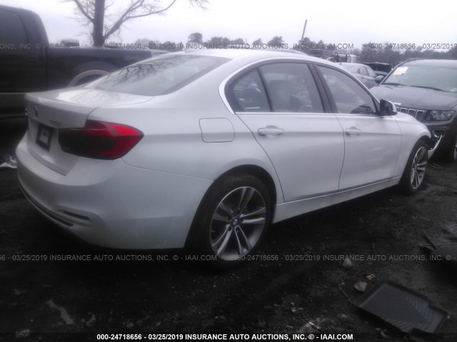 WBA8D9C54JA616585 - 2018 BMW 330 XI WHITE photo 4