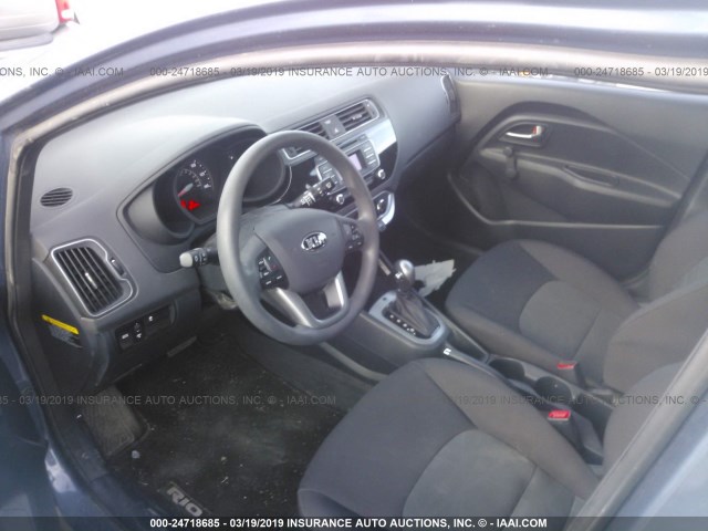 KNADM5A39G6625383 - 2016 KIA RIO LX BLUE photo 5