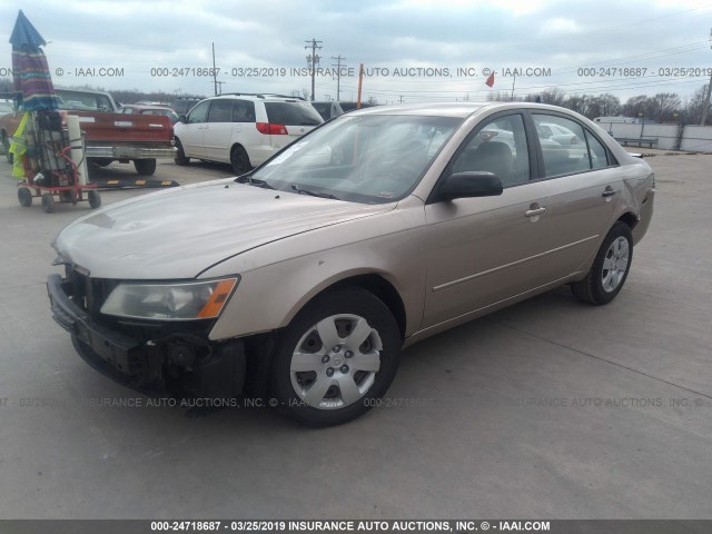 KMHET46C16A076931 - 2006 HYUNDAI SONATA GL TAN photo 2