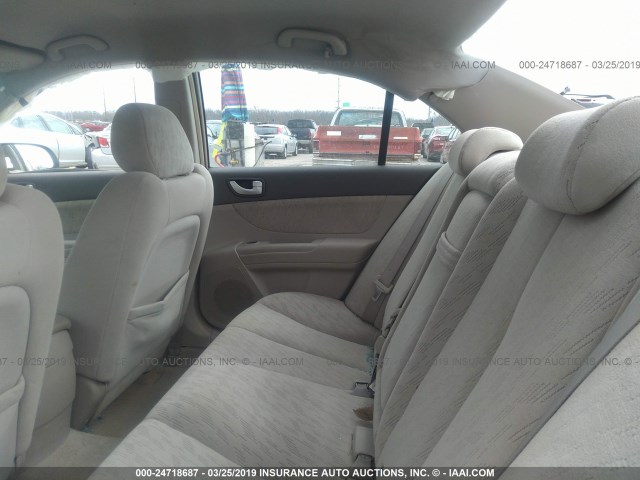 KMHET46C16A076931 - 2006 HYUNDAI SONATA GL TAN photo 8