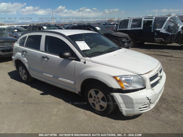 1B3HB28B68D583369 - 2008 DODGE CALIBER WHITE photo 1