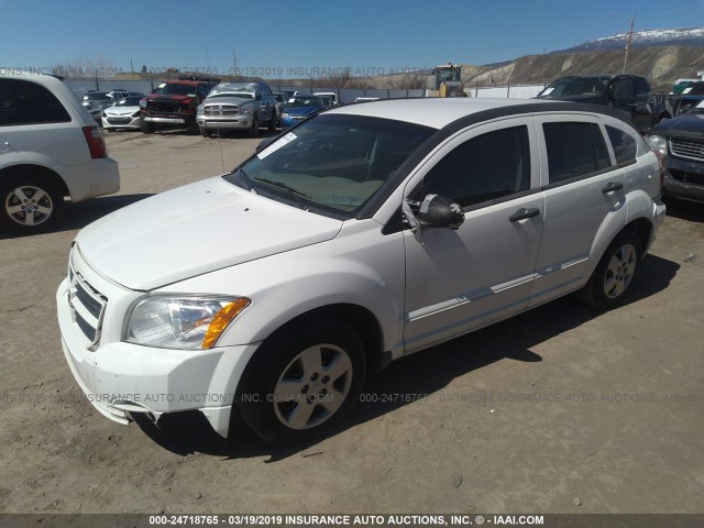 1B3HB28B68D583369 - 2008 DODGE CALIBER WHITE photo 2