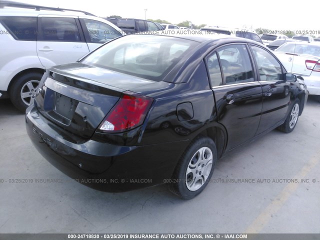 1G8AZ52F64Z125783 - 2004 SATURN ION LEVEL 2 黑色 照片 4