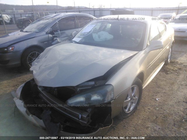 2G2WP522151291044 - 2005 PONTIAC GRAND PRIX GOLD photo 2