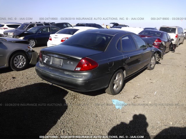 1FAFP56S22G200504 - 2002 FORD TAURUS SEL GRAY photo 4