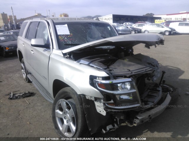 1GNSKBKC9FR236731 - 2015 CHEVROLET TAHOE K1500 LT SILVER photo 1