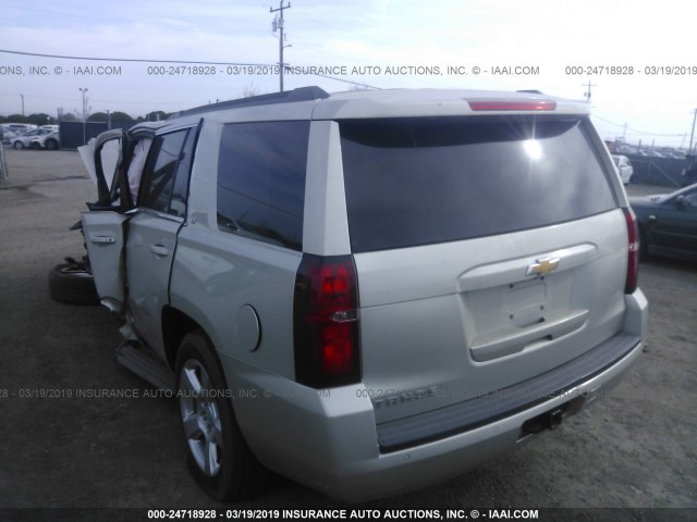 1GNSKBKC9FR236731 - 2015 CHEVROLET TAHOE K1500 LT SILVER photo 3