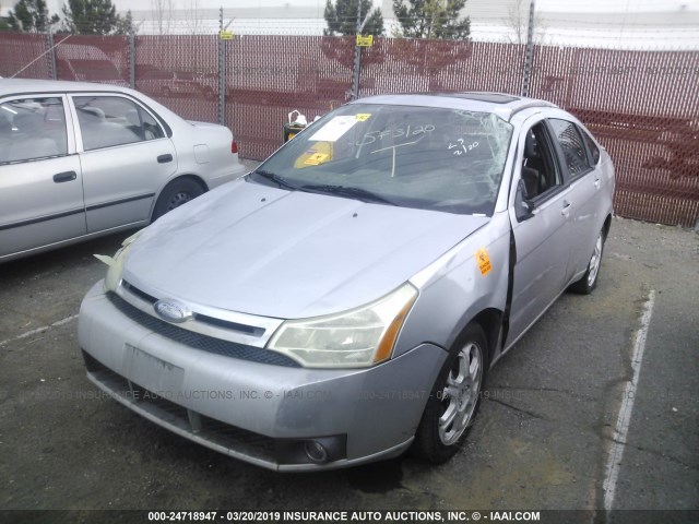 1FAHP36N39W188693 - 2009 FORD FOCUS SES SILVER photo 2