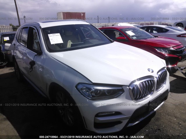 5UXTR9C54JLC79677 - 2018 BMW X3 XDRIVEM40I WHITE photo 1