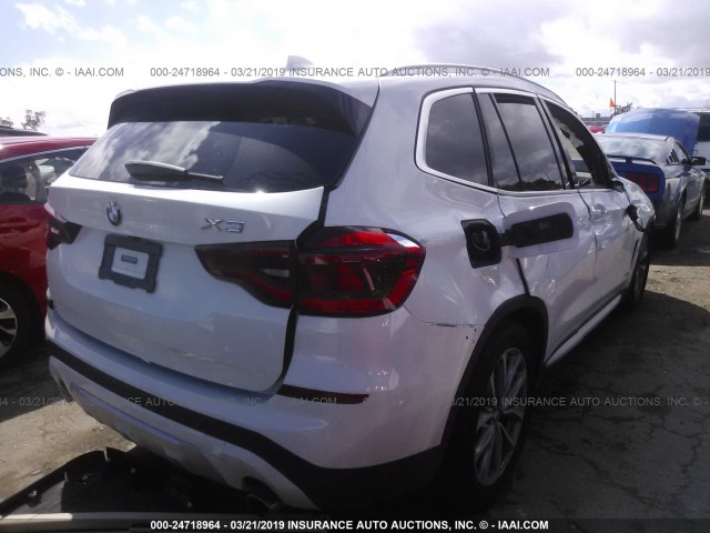 5UXTR9C54JLC79677 - 2018 BMW X3 XDRIVEM40I WHITE photo 4