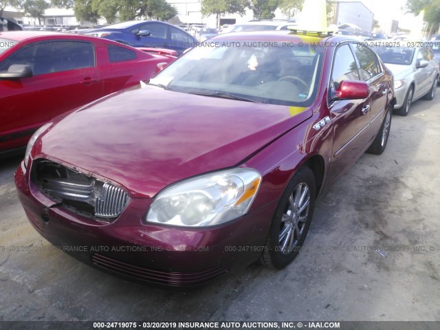 1G4HD57M99U136609 - 2009 BUICK LUCERNE CXL RED photo 2