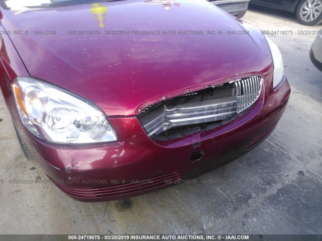 1G4HD57M99U136609 - 2009 BUICK LUCERNE CXL RED photo 6