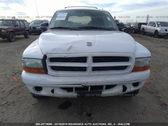 1D4HS38N63F561659 - 2003 DODGE DURANGO SPORT WHITE photo 6