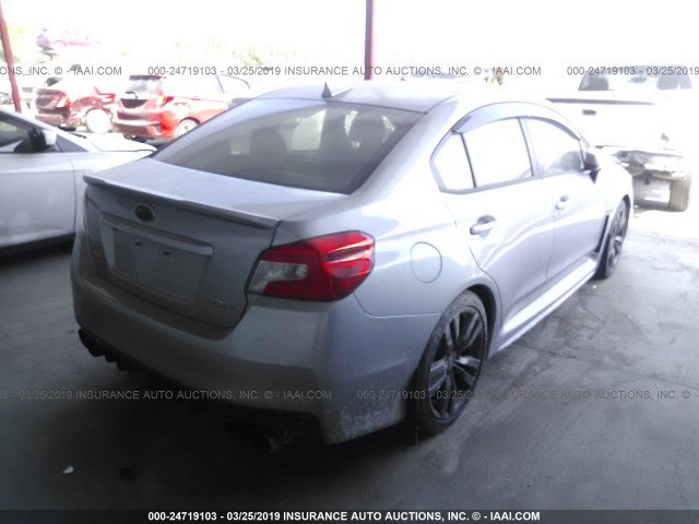 JF1VA1E63H9811522 - 2017 SUBARU WRX PREMIUM SILVER photo 4