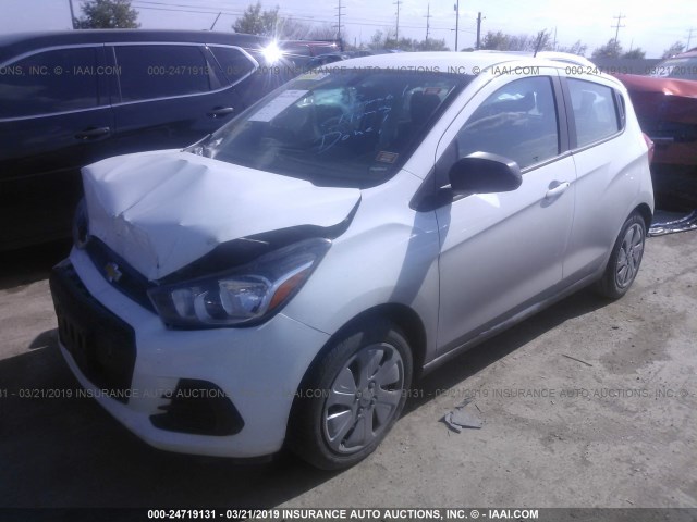 KL8CB6SA1HC790542 - 2017 CHEVROLET SPARK LS WHITE photo 2