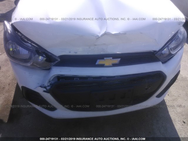 KL8CB6SA1HC790542 - 2017 CHEVROLET SPARK LS WHITE photo 6