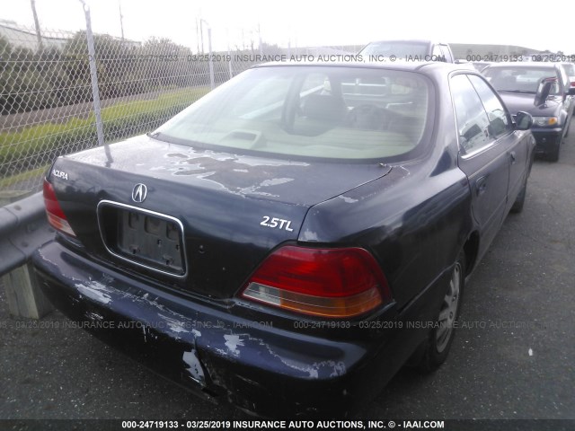 JH4UA2652WC000827 - 1998 ACURA 2.5TL BLUE photo 4