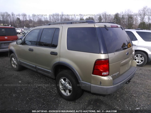 1FMZU73K03UC22922 - 2003 FORD EXPLORER XLT/XLT SPORT/NBX TAN photo 3