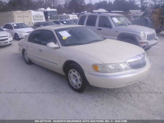 1LNFM97V0WY608420 - 1998 LINCOLN CONTINENTAL  CREAM photo 1