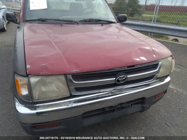 4TANL42N1VZ239536 - 1997 TOYOTA TACOMA RED photo 6