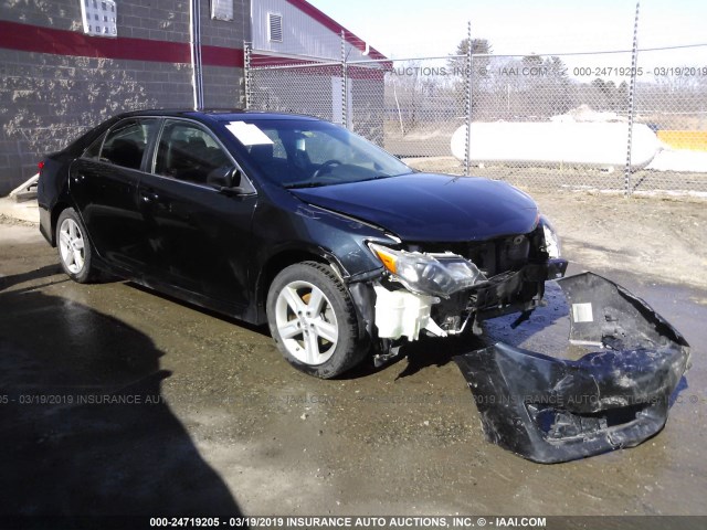 4T1BF1FK6CU071329 - 2012 TOYOTA CAMRY SE/LE/XLE BLACK photo 1