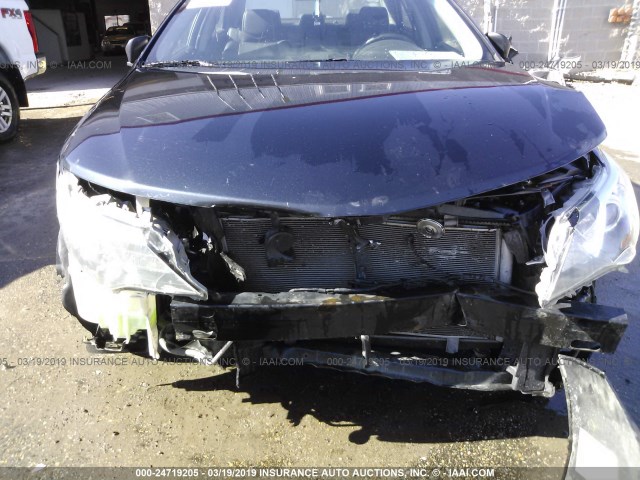 4T1BF1FK6CU071329 - 2012 TOYOTA CAMRY SE/LE/XLE BLACK photo 6
