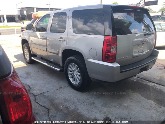 1GKFC13568R207728 - 2008 GMC YUKON HYBRID BEIGE photo 3