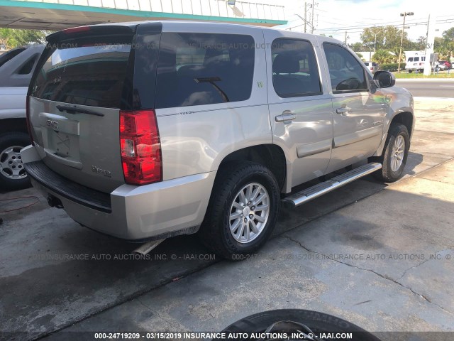 1GKFC13568R207728 - 2008 GMC YUKON HYBRID BEIGE photo 4