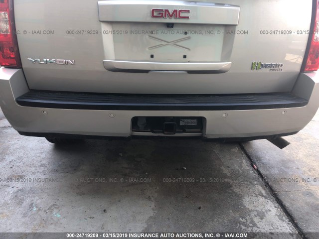 1GKFC13568R207728 - 2008 GMC YUKON HYBRID BEIGE photo 6