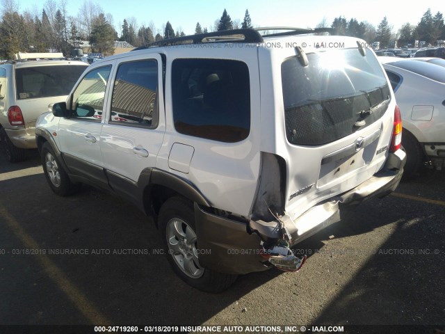 4F2CZ96194KM08188 - 2004 MAZDA TRIBUTE ES 白色 照片 3