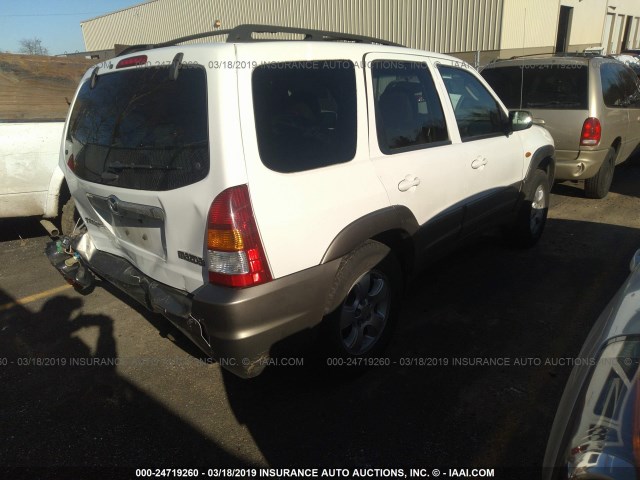 4F2CZ96194KM08188 - 2004 MAZDA TRIBUTE ES 白色 照片 4