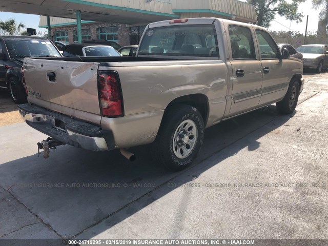 2GCEC13V561303380 - 2006 CHEVROLET SILVERADO C1500 GOLD photo 4