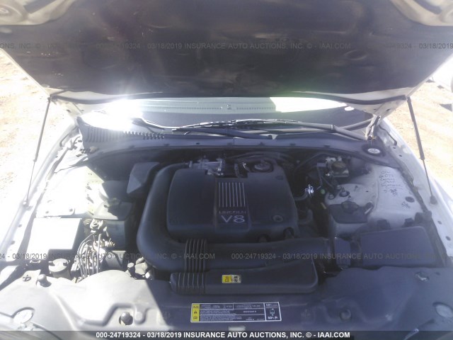 1LNHM87A12Y602622 - 2002 LINCOLN LS أبيض صورة 10
