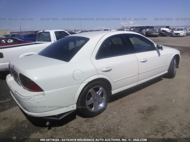 1LNHM87A12Y602622 - 2002 LINCOLN LS أبيض صورة 4